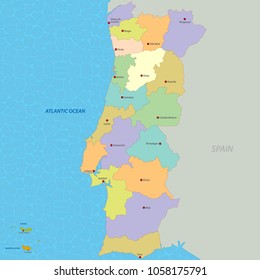 Map of Portugal