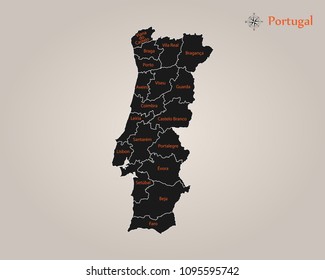 Map of Portugal