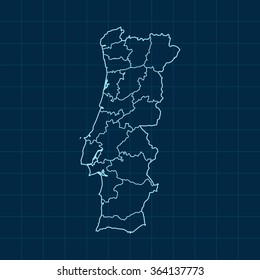 map of Portugal