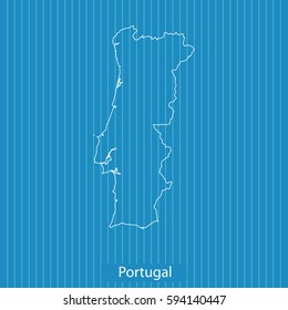 map of Portugal