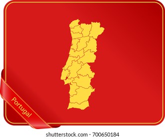 map of Portugal