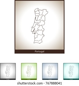 map of Portugal