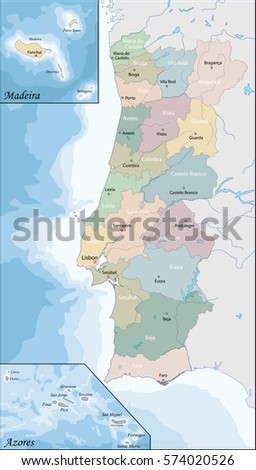 Map of Portugal