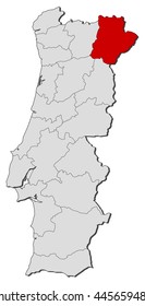 Map - Portugal, Braganca