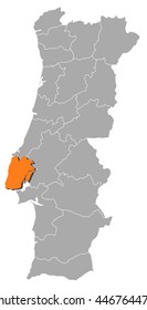Map - Portugal, Lisbon