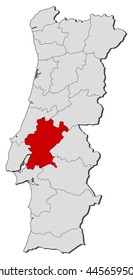 Map - Portugal, Santarem