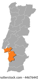 Map - Portugal, Setubal