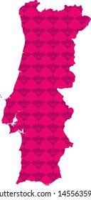 map of Portugal. vector illustration