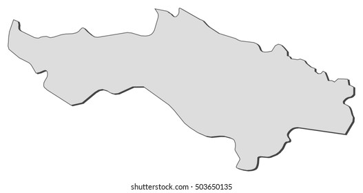 Map - Pozega-Slavonia (Croatia)