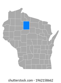 Map of Price in Wisconsin on white
