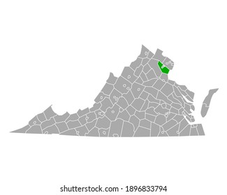 Map Of Prince William In Virginia On White