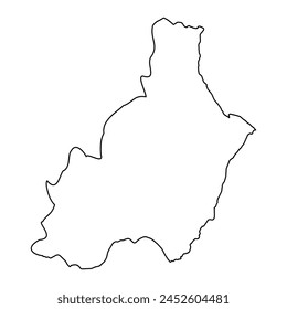 Map of the Province of a Almeria, administrative division of Spain. Vector illustration.