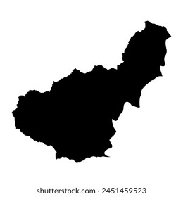 Map of the Province of a Granada, administrative division of Spain. Vector illustration.