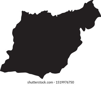 Map of province of guipuzcoa in Basque Country in Spain