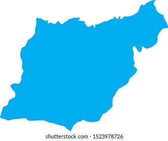 Map of province of guipuzcoa in Basque Country in Spain