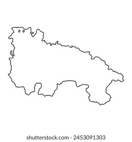 Map of the Province of a La Rioja, administrative division of Spain. Vector illustration.
