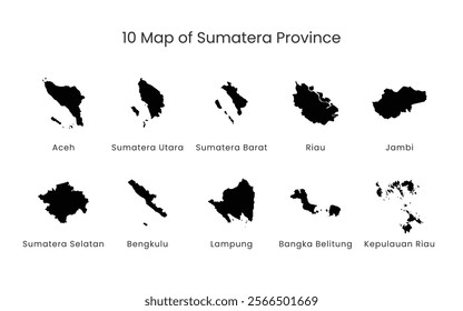 map province of sumatera indonesia