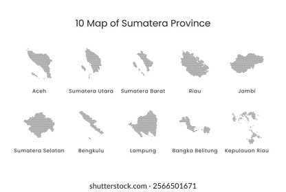 map province of sumatera indonesia