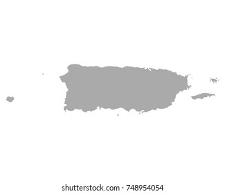 Map of Puerto Rico