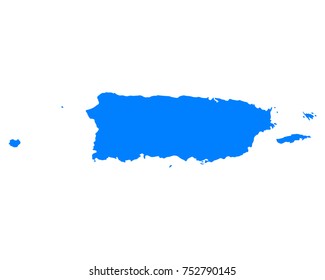 Map of Puerto Rico