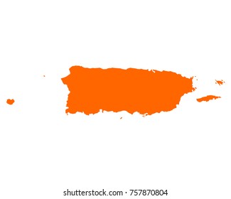 Map of Puerto Rico