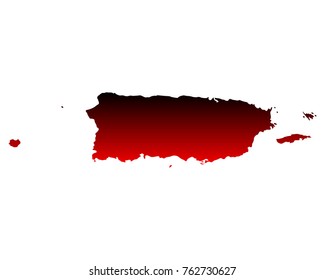 Map of Puerto Rico