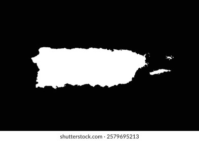 map of puerto rico vector simple design