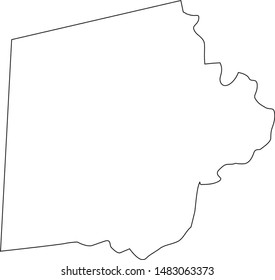 Map of Putnam County in Georgia state in USA