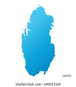 Map of Qatar