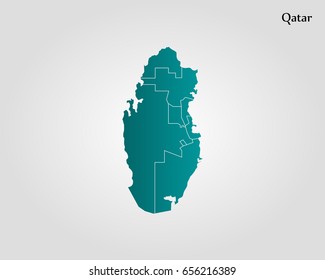 Map of Qatar