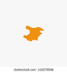 Map of Qazvin Province - Iran Vector Illustration
