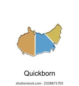 Mapa de diseño de color nítido, planilla vectorial internacional del Mapa Mundial con un esquema de dibujo gráfico estilo sobre fondo blanco