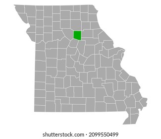 Mapa de Randolph en Missouri en blanco