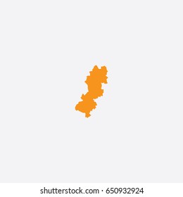 Map of Raska - Serbia Vector Illustration