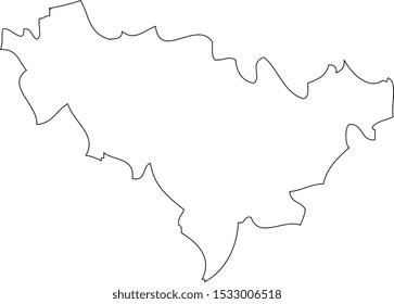 Map region China - Jilin. Vector