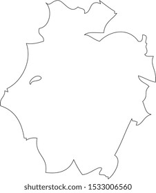 Map region China - Zhejiang. Vector