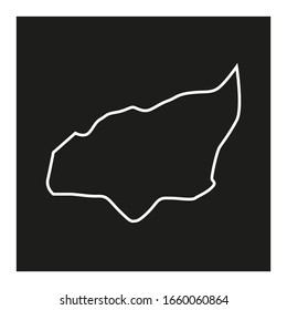 map of region of haho in country of togo