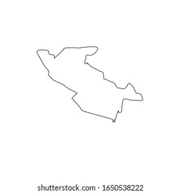 map of region of independence, in country of dominican republic