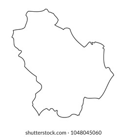 Map region of Italy - Basilicata. Vector