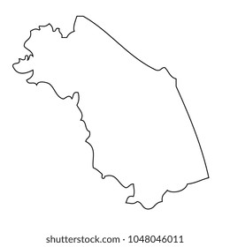 Map region of Italy - Marche. Vector
