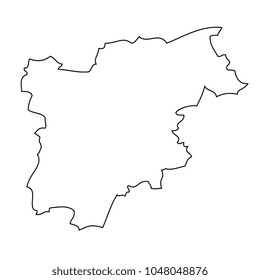 Map region of Italy - Trentino-Alto Adige. Sudtirol. Vector