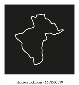 map of region of la vega, in country of dominican republic