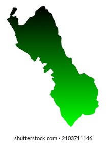 Map of Region Lima on white