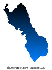 Map of Region Lima on white