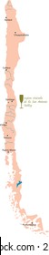 map region of san antonio valley of Chile