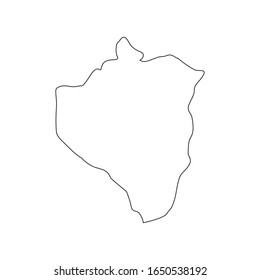 map of region of san jose de ocoa in country of dominican republic