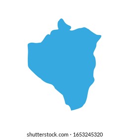 map of region of san jose de ocoa in country of dominican republic