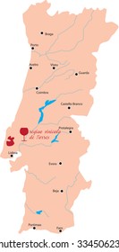 map region Torres in Portugal