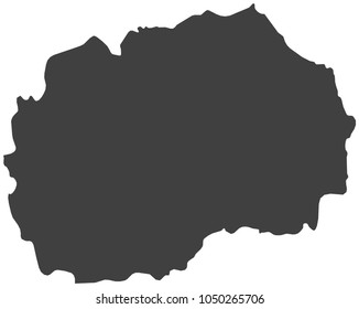 Map of Republic of Macedonia