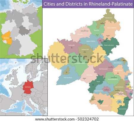 Map of Rhineland-Palatinate